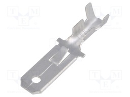 Terminal: flat; 6.3mm; 0.8mm; male; 0.5÷2mm2; crimped; for cable