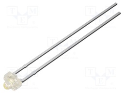 LED; white warm; 1.8mm; 3000mcd; 15°; Front: flat; 2.7VDC; tower
