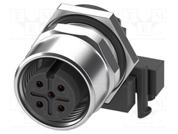Connector: M12; socket; PIN: 5; female; 60V; angled; IP67; THT; A code