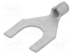 Fork terminal; M10; 4÷6mm2; crimped; for cable; non-insulated