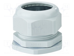 Cable gland; M63; 1.5; IP66; polyamide; light grey