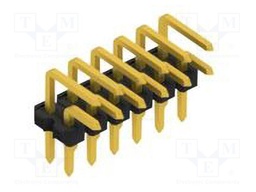 Connector: pin strips; pin header; male; PIN: 12; 2.54mm; THT; 2x6