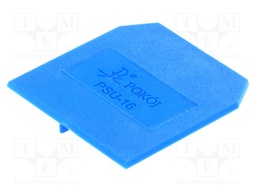 End/partition plate; Application: ZUG-G10; blue; Width: 1.5mm