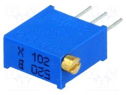 Potentiometer: mounting; multiturn; 1kΩ; 500mW; THT; ±10%; linear