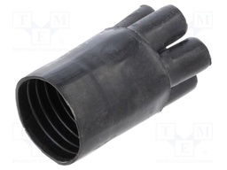 Cable breakout; 31.5/11.2mm; black; AK; No.of term: 5