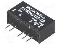 Converter: DC/DC; 1W; Uin: 11.4÷13.2V; Uout: 12VDC; Uout2: -12VDC