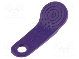 Pellet memory holder in a keychain; violet
