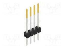 Connector: pin strips; pin header; male; PIN: 4; 2.54mm; THT; 1x4