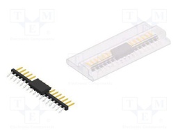 Connector: pin strips; pin header; male; PIN: 17; 2mm; SMT; 1x17