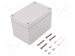 Enclosure: multipurpose; X: 82mm; Y: 122mm; Z: 85mm; TG PC; grey; IK08
