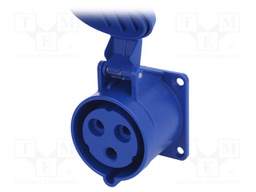 Connector: AC supply; socket; female; 32A; 230VAC; IEC 60309; IP54