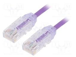 Patch cord; TX6-28™,U/UTP; 6; stranded; Cu; LSZH; violet; Len: 0.5m