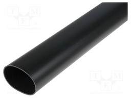 Heat shrink sleeve; glued; 6: 1; 69.8mm; L: 1.22m; black