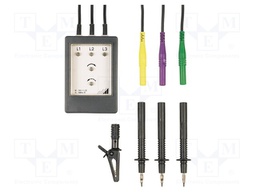 Tester: phase sequence; LED; 100÷690VAC; Freq: 45Hz÷1kHz; IP50