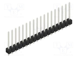 Connector: pin strips; pin header; male; PIN: 18; 2.54mm; THT; 1x18