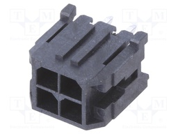 Microfit 3.0 Vert TH Hdr DR Tin 4Ckt