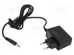 Power supply: switched-mode; constant voltage; 5VDC; 1A; 5W; plug