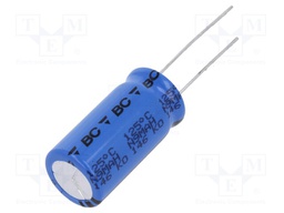 Capacitor: electrolytic; 1mF; 35VDC; Ø12.5x25mm; Pitch: 5mm; ±20%