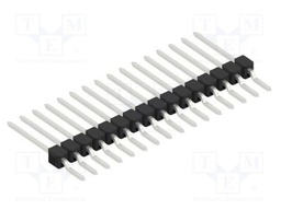 Connector: pin strips; pin header; male; PIN: 16; 2.54mm; SMT; 1x16