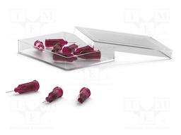 Needle: steel; 0.25"; Size: 25; straight; Mounting: Luer Lock