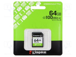 Memory card; microSD; R: 100MB/s; Class 10 UHS-I U1 V10; 64GB