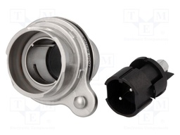 Connector: circular; socket; male; PIN: 2; Buccaneer 7000; 25A; 600V