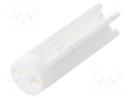 Spacer sleeve; LED; Øout: 6mm; ØLED: 5mm; L: 19.1mm; natural; UL94V-0