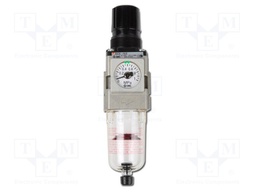 Compressed air regulator; G 1/8"; inside; 850l/min; 5um; -5÷60°C
