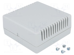 Enclosure: for alarms; X: 85mm; Y: 85mm; Z: 35.5mm; ABS; grey