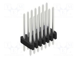 Connector: pin strips; pin header; male; PIN: 14; 1.27mm; THT; 2x7