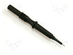 Probe tip; black; Tip diameter: 0.7mm; Socket size: 4mm