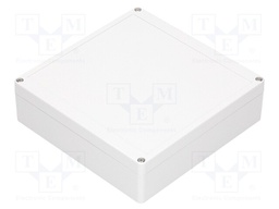 Enclosure: multipurpose; X: 190mm; Y: 190mm; Z: 55mm; polycarbonate