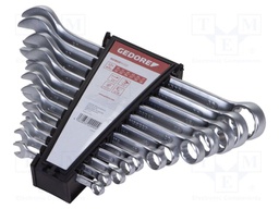 Double-sided; Chrom-vanadium steel; Plating: chromium; 12pcs.