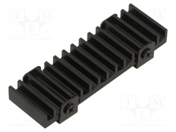Heatsink: extruded; black; L: 71.5mm; W: 22mm; H: 8mm; aluminium
