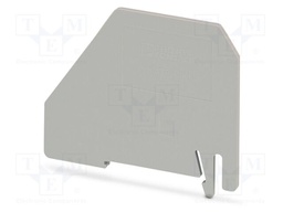 Separating plate; L: 60mm; W: 2mm; H: 65.3mm; Body: grey