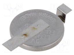 Battery: lithium; 3V; CR1225,coin; 48mAh; non-rechargeable