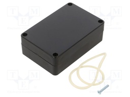 Enclosure: multipurpose; X: 60mm; Y: 90mm; Z: 30mm; ABS; black; IP65