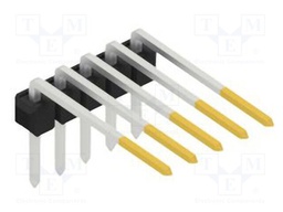 Connector: pin strips; pin header; male; PIN: 5; 2.54mm; THT; 1x5