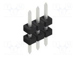 Connector: pin strips; pin header; male; PIN: 3; 2mm; THT; 1x3; 100V