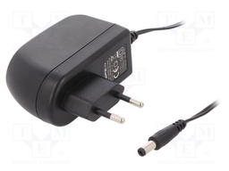 Power supply: switched-mode; 5VDC; 3A; Out: 5,5/2,1; 15W; Plug: EU