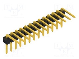 Connector: pin strips; pin header; male; PIN: 13; 2.54mm; THT; 1x13