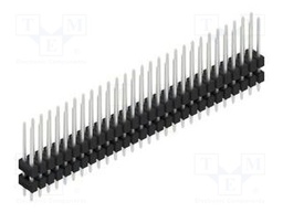 Connector: pin strips; pin header; male; PIN: 56; 2.54mm; THT; 2x28