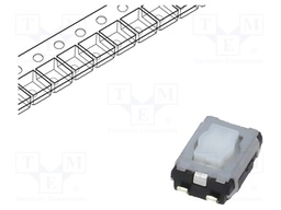 Microswitch TACT; SPST; Pos: 2; 0.02A/15VDC; SMT; none; 2.1mm; white