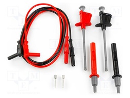 Test leads; 10A; 2m; black,red; 1kVDC