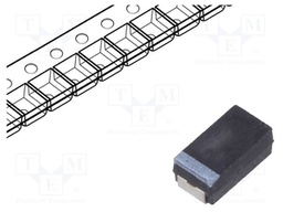 Capacitor: tantalum; low ESR; 10uF; 50VDC; Case: E; 2917; ESR: 550mΩ