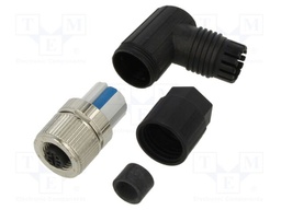 Plug; M12; PIN: 5; female; A code-DeviceNet / CANopen; for cable