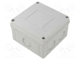 Enclosure: junction box; X: 111mm; Y: 66mm; Z: 111mm; wall mount