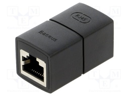 RJ 45 coupler; connection 1: 1; RJ45 socket,both sides