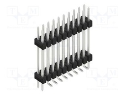 Connector: pin strips; pin header; male; PIN: 20; 2.54mm; SMT; 2x10