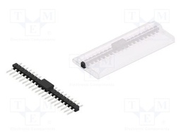 Connector: pin strips; pin header; male; PIN: 20; 2.54mm; SMT; 1x20